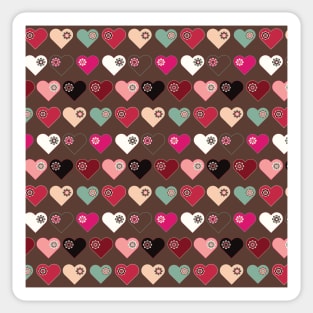 Flower Hearts Sticker